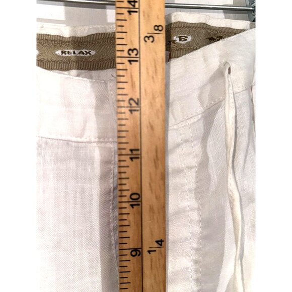 Mens White Linen Drawstring Beach Pants Relax Fit By Bohio XL - Picture 16 of 16